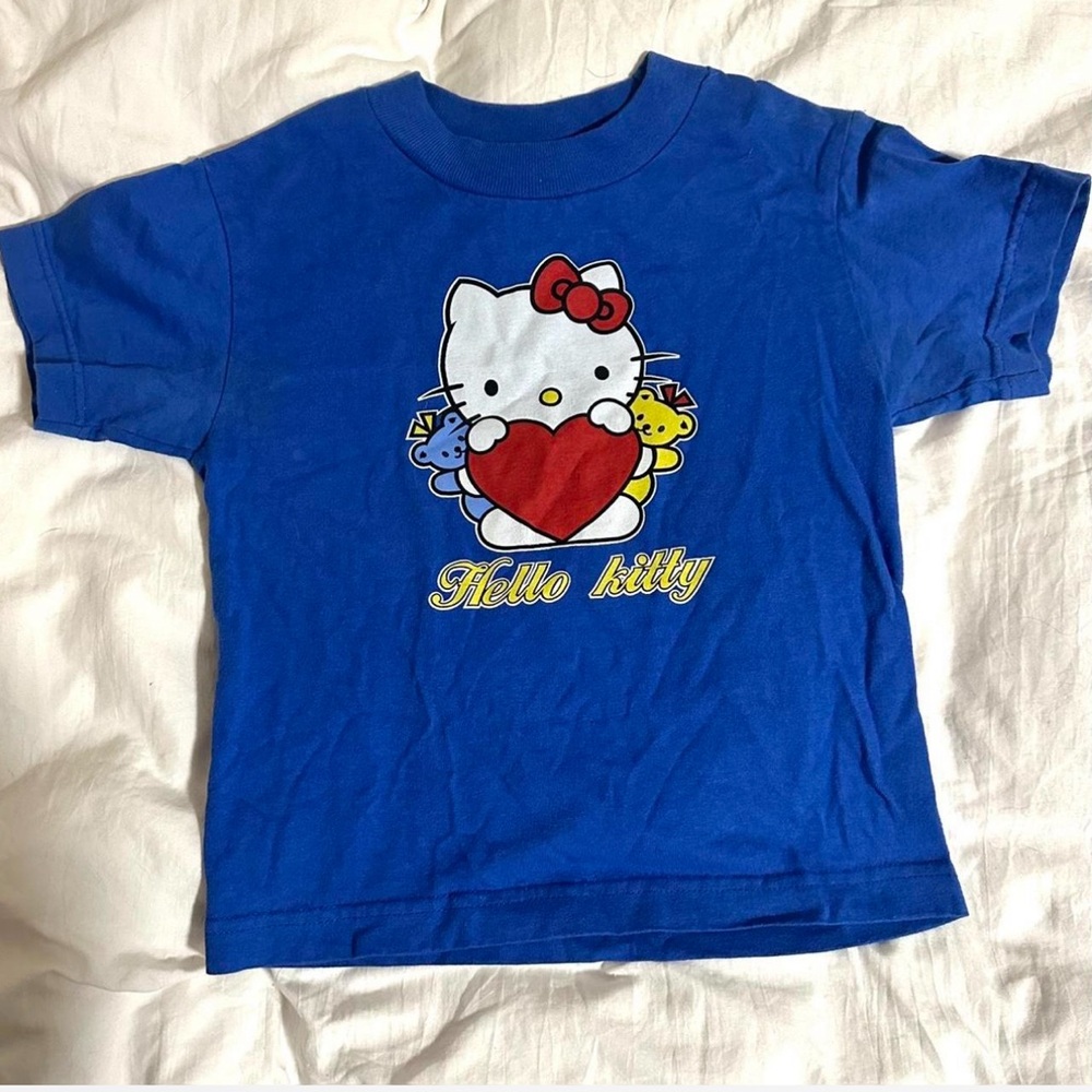 Blue Hello Kitty Short Sleeve Tee
